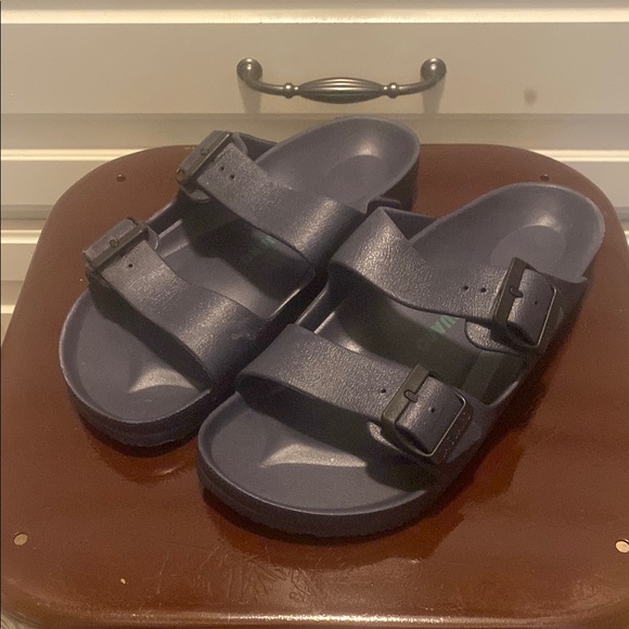 Saguaro Shoes - SAGUARO. Navy Double Strap Sandals. EUR 40
